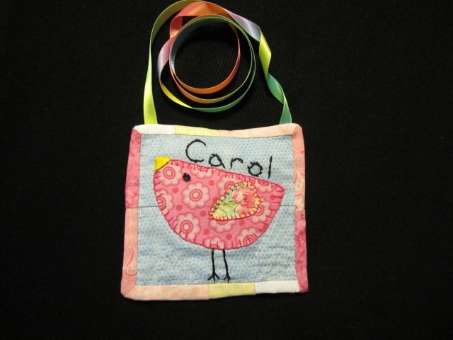 Quilted Name Tag