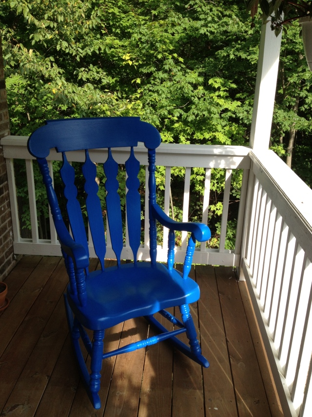 My Blue Rocking Chair